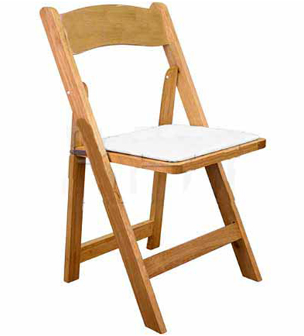 Wood Padded Folding Chair
