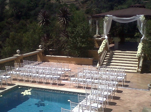 Wedding Ceremony Villa Fiona Hollywood Hills, August 2010