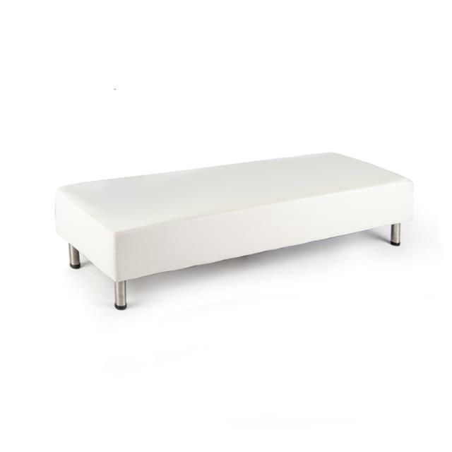White Straight Madrid Bench